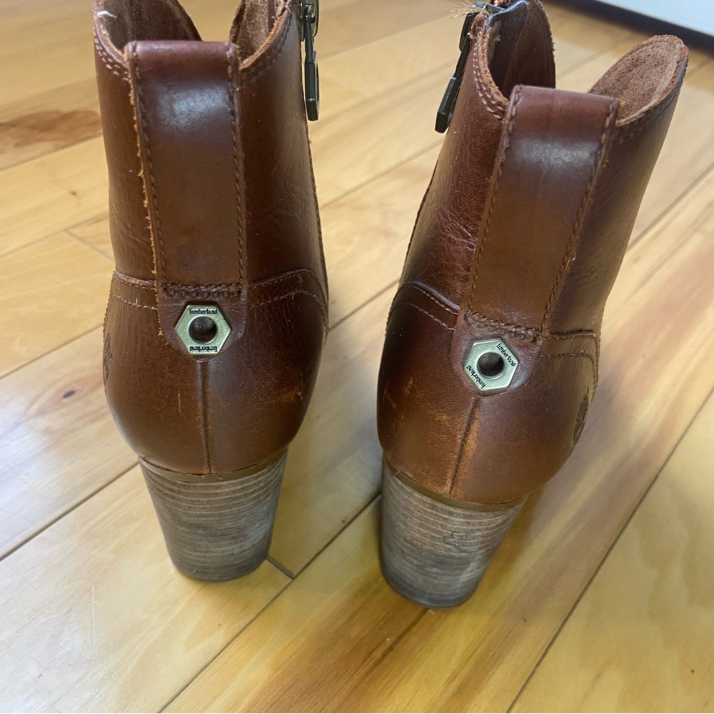 Timberland Earthkeepers Trenton Ankle Boots Womens Sz 6.5 Brown Leather 8542A - Picture 7 of 10